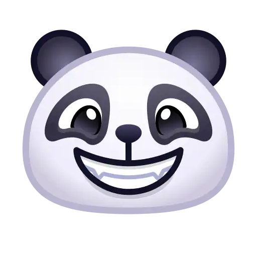Panda emoji- Sticker