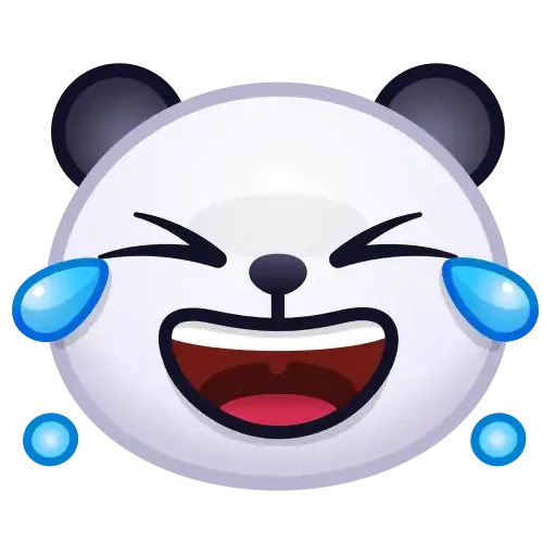 Panda emoji - Sticker 3