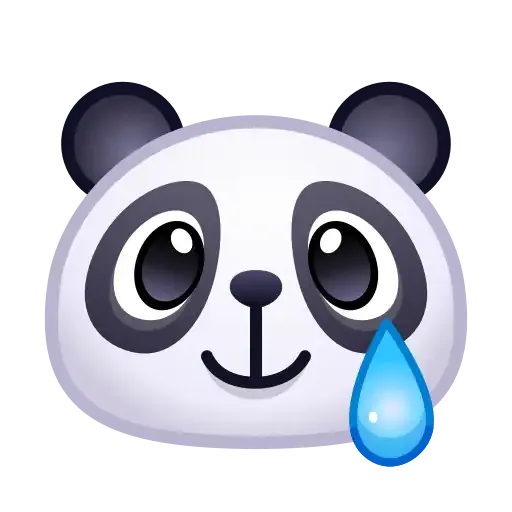 Panda emoji - Sticker 4