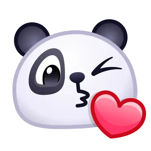 Panda emoji - Sticker 8