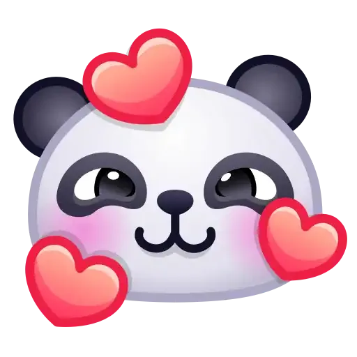 Panda emoji - Sticker 7