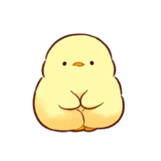 soft and cute chick 14 - Sticker