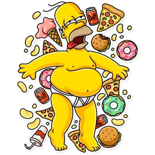 Homer Simpson- Sticker