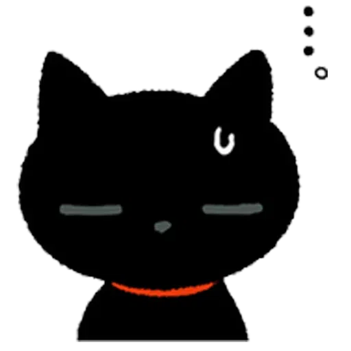 Cat black cute - Sticker 4