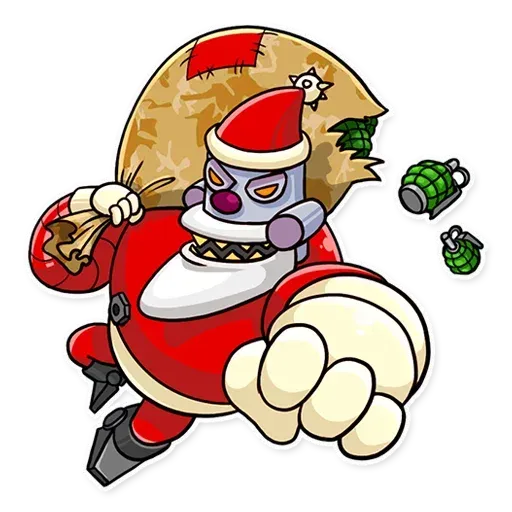 Robo Santa - Sticker 8