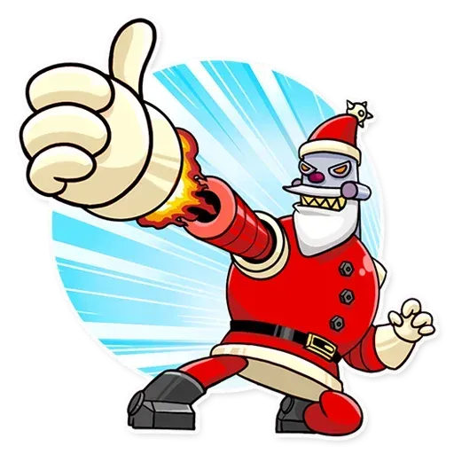 Robo Santa - Sticker 3