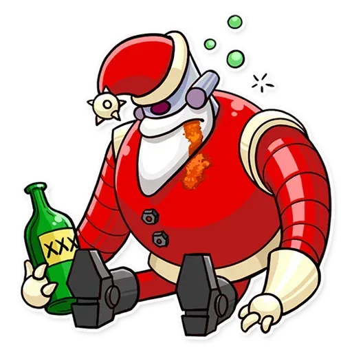Robo Santa - Sticker 7