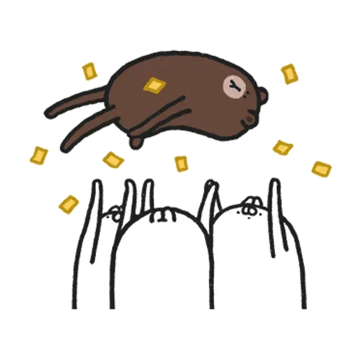 丑白兔xBrown- Sticker