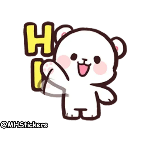 Cute bear- Sticker
