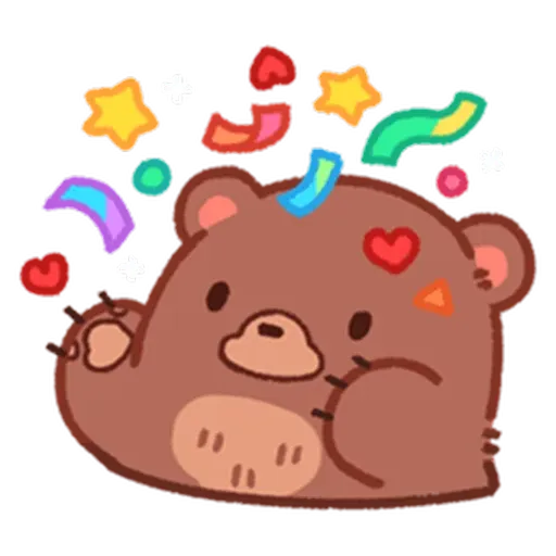 choco bear- Sticker