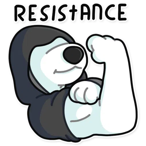 Resistance dog - Sticker 2