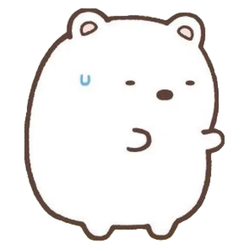 角落生物的- 白熊 - Sticker 4