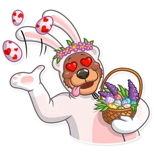 Easter Bear - Sticker 2