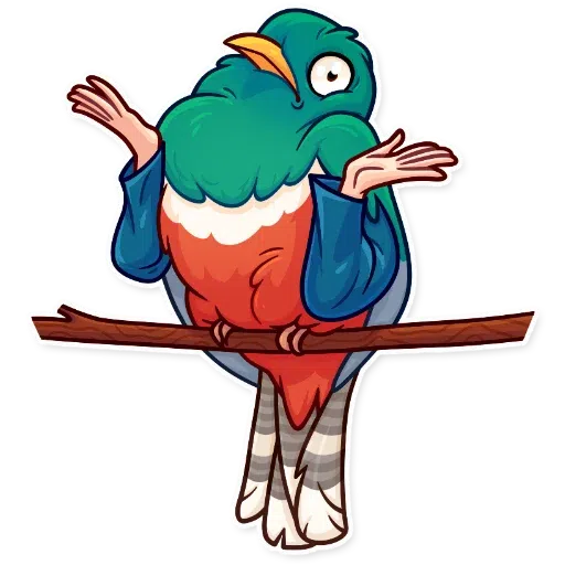 Birds with Arms - Sticker 7