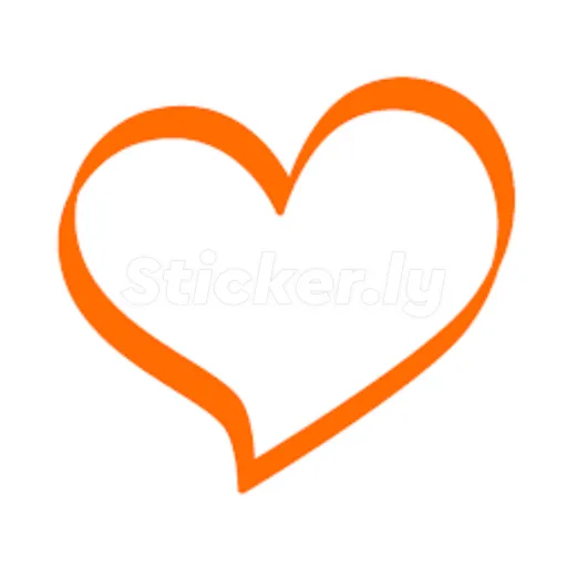 orange hearts - Sticker 7
