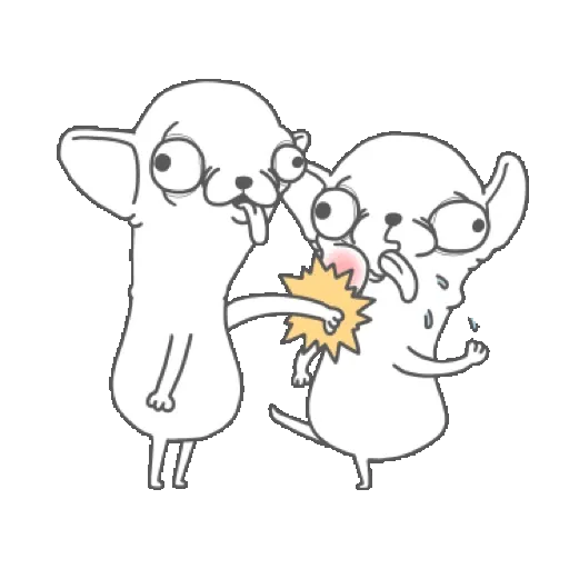 變種吉娃娃搞怪聖誕 吉拿棒好吃! (Christmas) GIF* - Sticker 5