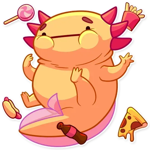 Mexican Axolotl - Sticker 2