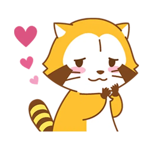 Happy Raccoon Love - Sticker 2